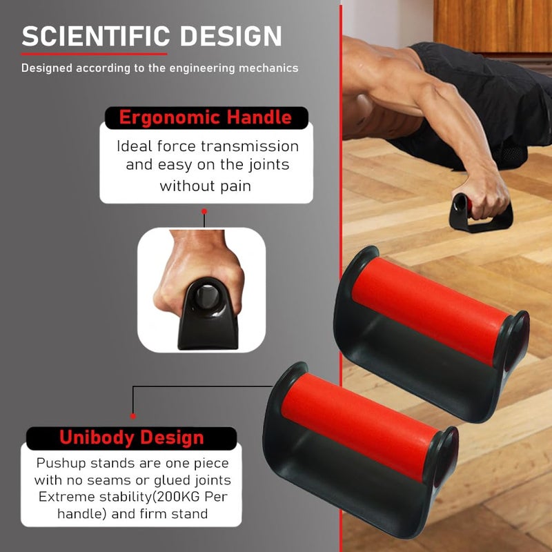 metaball Portable Push Up Handles Bars,Strength Training Push Up Handle,Portable Calisthenics Bar for Home Gym Workout, Pushup Bar Calisthenics Equipment,Bearing capacity 300kg - Image 3